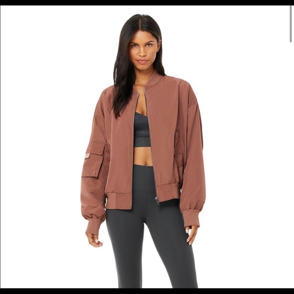 All It Girl Bomber Jacket - Chestnut color. Xs. Like new.